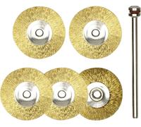 Proxxon Brosses rondes Micromot 28962 - Laiton 22 mm - Set 5 pièces
