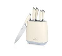 Set de 5 Couteaux de Cuisine avec support Lake Geneva Collection Crème Swiss Haus SH-KSL6CR