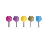 Set de 5 crochets muraux Dots Favorites HxØ 9x5cm