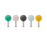 Set de 5 crochets muraux Dots Palm Springs HxØ 9x5cm