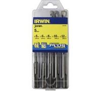 Irwin Forets béton à percussion SDS+ Set 5 pièces Ø5, 6, 8, 10, 12 x 160 mm