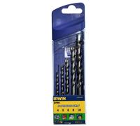 Set de 5 forets de maçonnerie 4/5/6/8/10 mm 10501892 Irwin