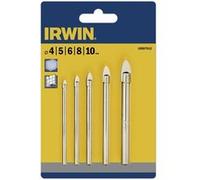 Irwin Set de 5 forets pour verre et céramique 4/5/6/8/10 mm - 10507912