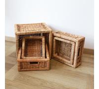 Set de 5 paniers en rotin Sacs de transport Paniers de rangement Décoration intérieure
