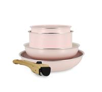 Set de 5 piÈces cuisson en aluminium recyclÉ rose