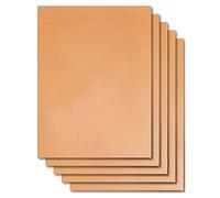 Set de 5 Tapis de Cuisson,KINGCOO Réutilisables Liners de Four Tapis de Grill Barbecue Plaque Feuille de Cuisson pour Gaz Charbon électrique 100% Anti-adhérent,40*33cm (Cuivre)