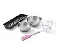 Set de 5 ustensiles de pâtisserie moule à gâteaux bol spatule pâtisserie et verre doseur Black metallic Black mettallic Zenker Black mettallic Noir