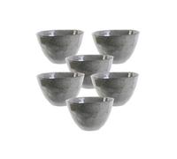 Set de 6 bols GALET 55cl en céramique gris -