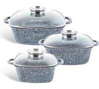 Set de 6 casseroles de luxe en aluminium forgé