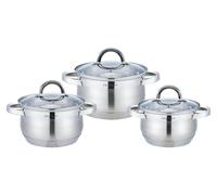 set de 6 casseroles en acier inoxydable pour la cuisine à induction Casseroles Couvercle Gastronomie