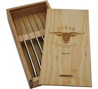 Set de 6 couteaux à viande en inox Texas