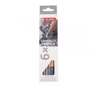 Set De 6 Crayons Graphite - Hb À 8b - Royal Talens
