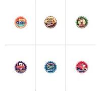 Set de 6 dessous de verre Beer 11 cm - Table Passion - Multicolore - Céramique Multicolore G