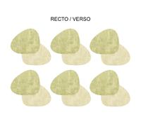 Set de 6 dessous de verre Fabrik galet vert beige