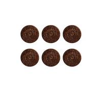 Set de 6 dessous de verre Saya en rotin 10 cm - - Marron - Rotin