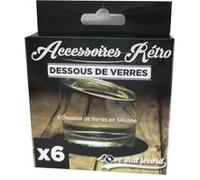 Set de 6 Dessous de verres disque vinyle G