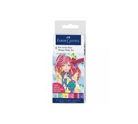 FABER-CASTELL Feutre PITT artist pen Manga Shôjo, étui de 6