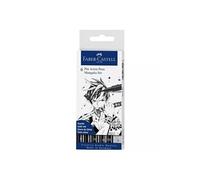 Faber-Castell Feutres à encre de Chine PITT Artist Pen Mangaka Étui 6