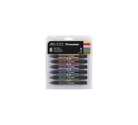 Set de 6 feutres Promarker Tons moyens