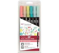 Tombow Feutre double pointe 'ABT DUAL BRUSH PEN', set de 6