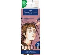 FABER-CASTELL Marqueur Sketch GOLDFABER, étui de 6 Portrait
