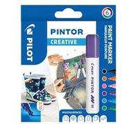 Set de 6 marqueurs Pilot Pen Pintor fun pointe moyenne Multicolore G