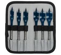Set de 6 mèches plates Self Cut, queue six pans 1/4 Ø 14-24 L 152 BOSCH 2608595424