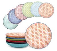 Set de 6 petites assiettes en céramique colorée 20 cm