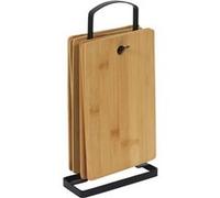 COOK CONCEPT - KD3333 Set de 6 planches à découper en bois marron - Conçues pour la cuisine - Pratiques - Conçues pour tous Vos Besoins Culinaires - Petit