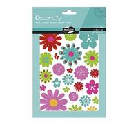 Clairefontaine Gommettes Decoraty MY MANDARINE AE143C – 6 planches 21x14,8 cm, 180 stickers – Fleurs