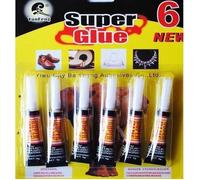 SET DE 6 TUBES DE SUPER GLUE COLLE FORTE MULTI USA