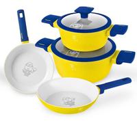 Set de 6 ustensiles de cuisine au revêtement en titane, collection LES MINIONS