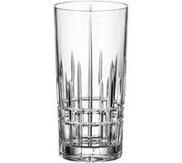 Set de 6 verres haut cristallin ASTRO 33cl rondes empilables, Tasse en verre gravée au motif épée, pour boire du soda et boissons, jus en verre transparent - Dimension: 7 x 15 cm Transparent G