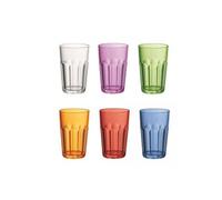 Guzzini Fratelli Happy Hour, lot de 6 grands gobelets, SAN 07230652, Couleurs/Décors Assortis