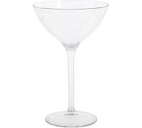 Set de 6 verres transparent GASTRO 30cl avec une tige, pour servir des cocktails et vin - Dimension: 11 x 11.5 cm Transparent G