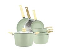 Set de 7 piÈces colorama celadon - poÊles/casseroles/faitout - en aluminium - revÊtement antiadhÉsif en cÉramique