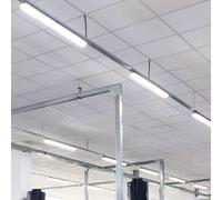 Set de 8 baignoires LED, tubes, lampes, pièces humides, halls industriels, plafonniers