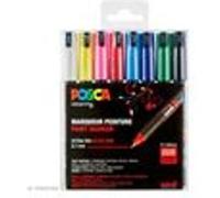 POSCA 181708 - Marqueurs POSCA à Pointe calibrée, Lot de 8, Couleurs de Base