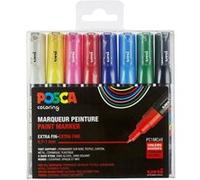 Posca Marqueurs Extra Fine Tip 401651 8 pièces Multicolore Enfants