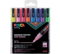 Posca Set de 8 marqueurs PC3ML pailletés pointe conique fine modèle aléatoire