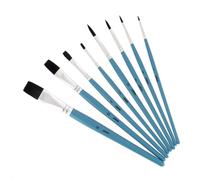 Pebeo Artist - Lot de pinceaux - 8 parties - rond, plat - taille : 1, 2, 4, 6, 8, 12, 18