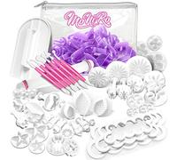 Set de 98 emporte-pièces à fondant MoNiRo - Lettres, chiffres & et emporte-pièces à pâtisser - décorations de gâteaux, déco gâteaux