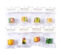 Set de adhésifs scrapbooking automne 8 rouleaux 400 stickers feuilles | Stickers en Ruban Adhésif pour organisateurs de Thanksgiving, création de cartes, bordures d'album,