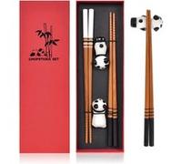Set de baguettes avec repose-panda et boîte cadeau