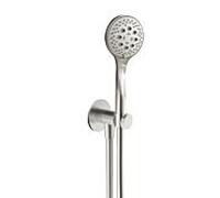 Herzbach Design iX 17.914700. 2000 .09 1600 mm, d= 70mm, avec coude de raccordement de douche, douchette, acier inoxydable brossé