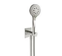 Herzbach LIVING SPA iX Set de douche avec raccord mural coudé et support, 3 jets, 17.914700.2.09,