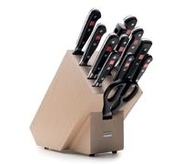 Set de bloc à couteaux CLASSIC, 13 pièces, avec fusil d'affûtage et ciseaux, Wüsthof
