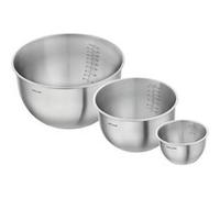 Set de bols S/M/L / 3-pcs, Acier inoxydable, Argent