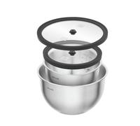 Set de bols sous vide, Inox 18/10, Argent