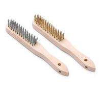 Set de brosses avec brins en laiton et en inox 2 pièces (L)290 mm